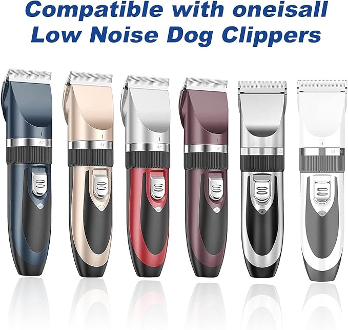 Pet Dog Grooming Replacement Blades: Low Noise Pet Clipper Replacement Blades for ONEISALL Dog Low Noise Dog Clipper & Dog Hair Vacuum Clipper