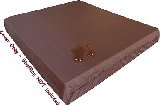 Dogbed4less 2 Pack Internal Duvet Case Waterproof Zipper Dog Bed Cover for Large 41"x27"X4" Memory Foam Pad Pet Bed - 45"X31" Flat