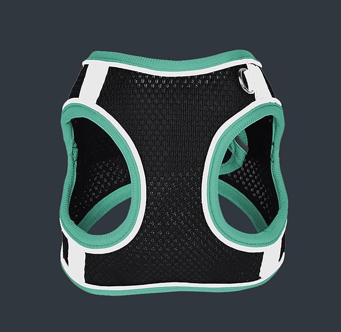 Dog Harness and Leash Set No Pull Step in Dog Harness with Reflective Bands Escape Proof Mesh Dog Vest Harness Leash with ID Tag