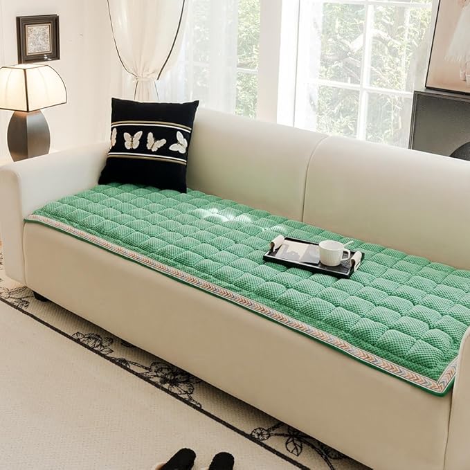 Dog Couch Cover Protector, Couch Cover for Dogs Washable, Pet Couch Covers for Sofa, Non Slip Dog Bed Sofa Cover (Green, 27.6" x 70.9")