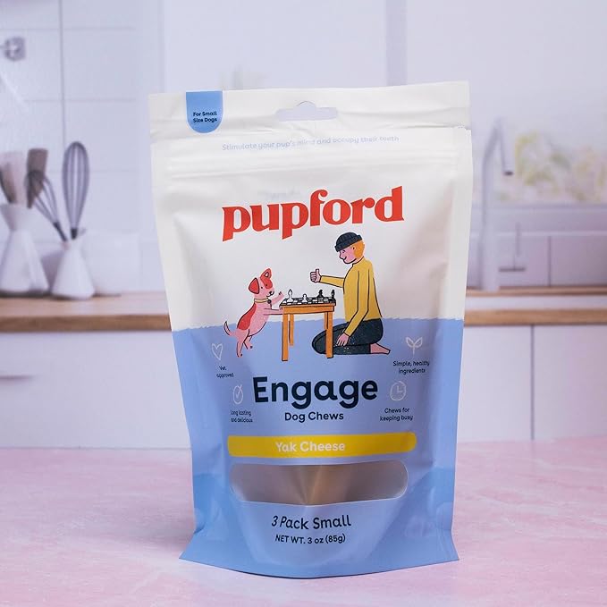 Pupford Yak Cheese Himalayan Dog Chews | for Aggressive Chewers | Durable & Long-Lasting Chews for Teething Puppies & Dogs Simple, Natural Ingredients, Low Calorie, Delicious Treat
