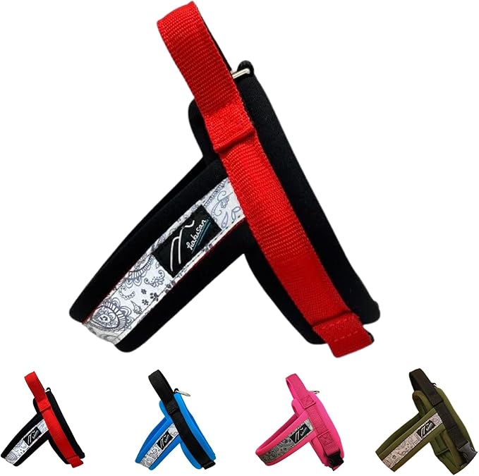 hakusan】 New Just Fit Dog Harness Dragon - Reflective, Paisley, Stress-Free, Japanese Made,one-touch buckles,easily put on, (Red×Black, 00)