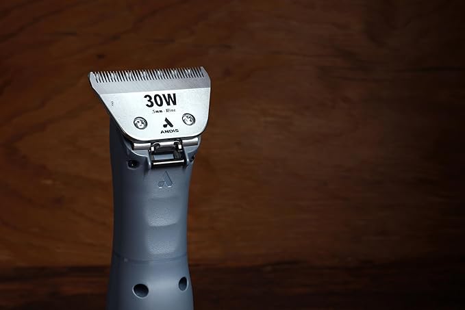 Andis 561462 ceramicEDGE #30W XFine Wide Blade, Small Animal and Pet Grooming, Detachable Replacement Blade, Long Lasting, Stainless Steel