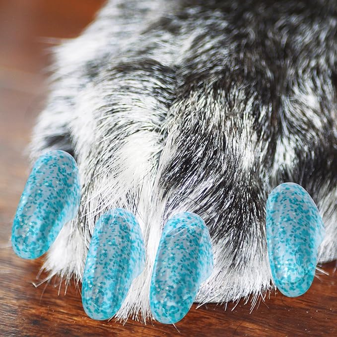 100pcs Dog Nail Caps Claw capsCover with Glue and Applicators (XXXL About. Weight: 60-140 pounds)