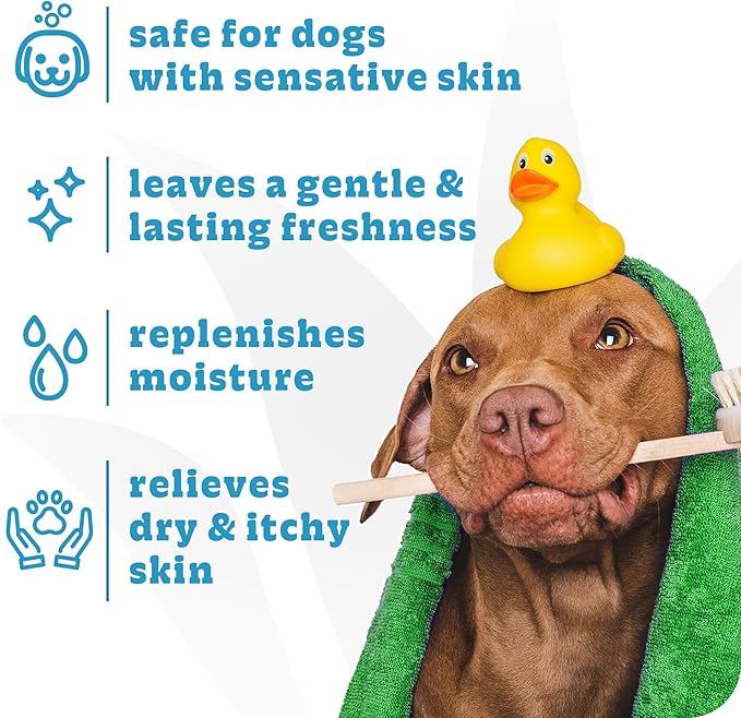 Espree Simple Shed Dog Shampoo & Conditioner, Shed Control Formula with Goat’s Milk, Oat Hydrolysates & Chamomile to Reduce Shedding, Moisturize, and Strengthen Coat, Gentle for Sensitive Skin, 20oz