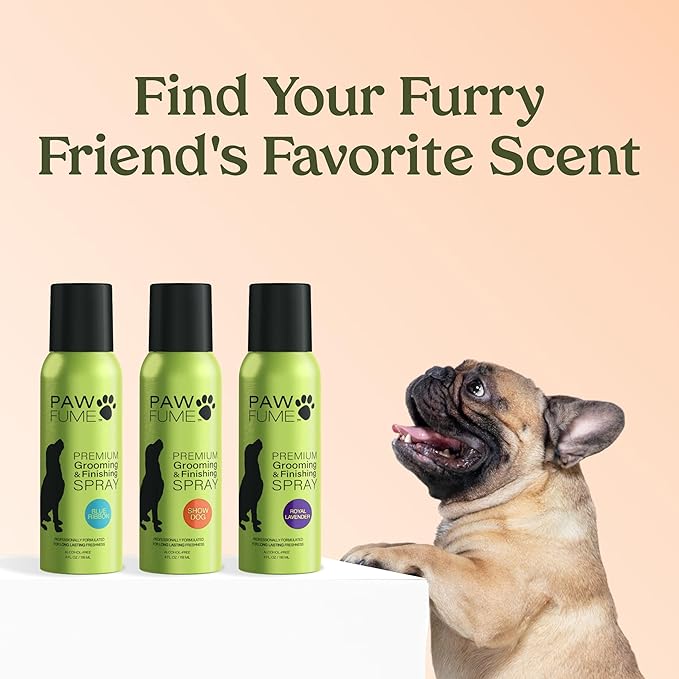 PAWFUME Dog Perfume Spray Long Lasting Scent for Grooming, Show Dog, 2-Pack – Keep Your Pup Fresh All Day – Hypoallergenic, Alcohol-Free, Detangling & Moisturizing – Salon-Quality Dog Cologne Spray