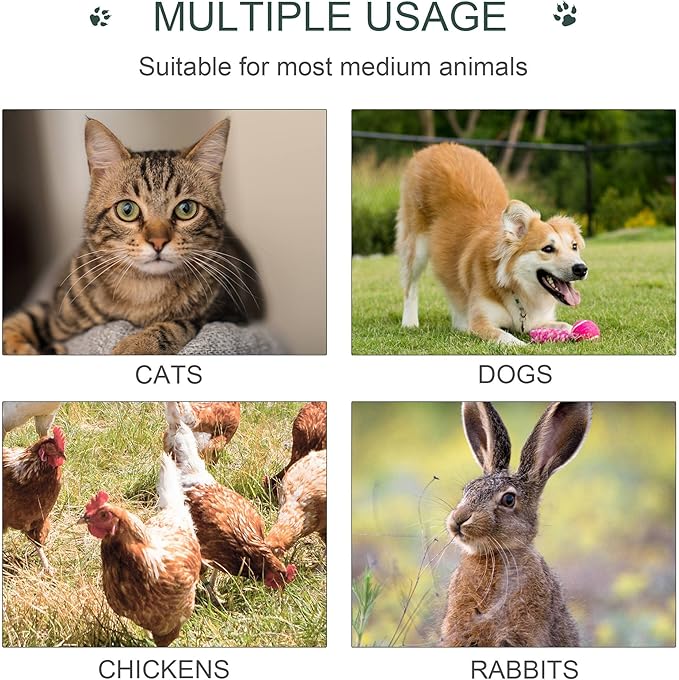 PawHut 8' x 4' x 6' Dog Kennel Outside, Dog Playpen Exercise Pen with Lockable Door, Water-Resistant Canopy, for Medium and Large Puppies