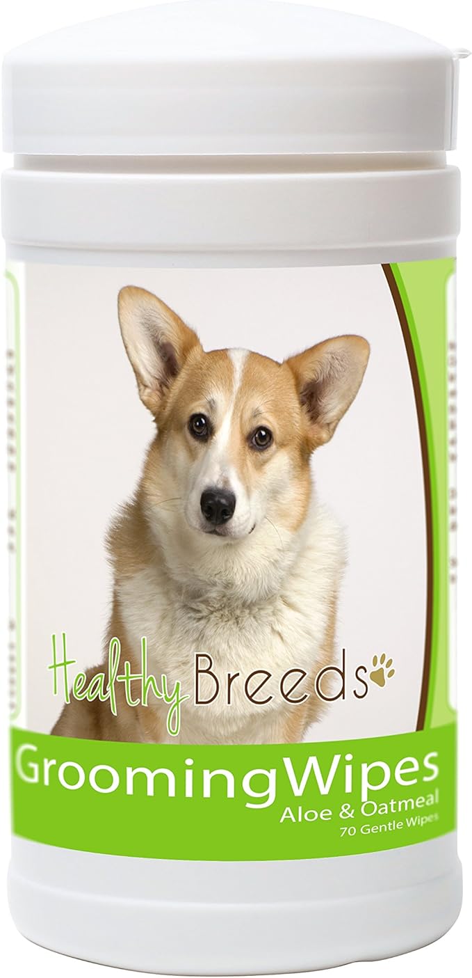 Healthy Breeds Cardigan Welsh Corgi Grooming Wipes 70 Count