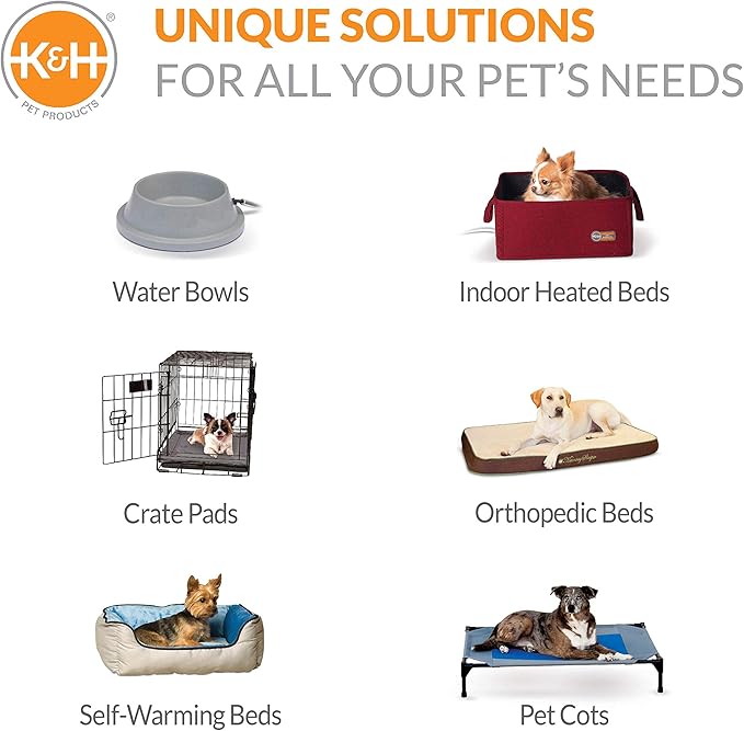 K&H Pet Products Elevated Cooling Outdoor Dog Bed Portable Raised Dog Cot Replacement Cover Only All Weather All Season Tan X-Large 50 X 32 Inches (Cot NOT Included)