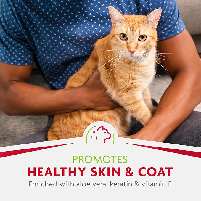 Furminator DeShedding Grooming Wipes for Cats Refresh and Deodorize Coat Without Bathing, 50 Count