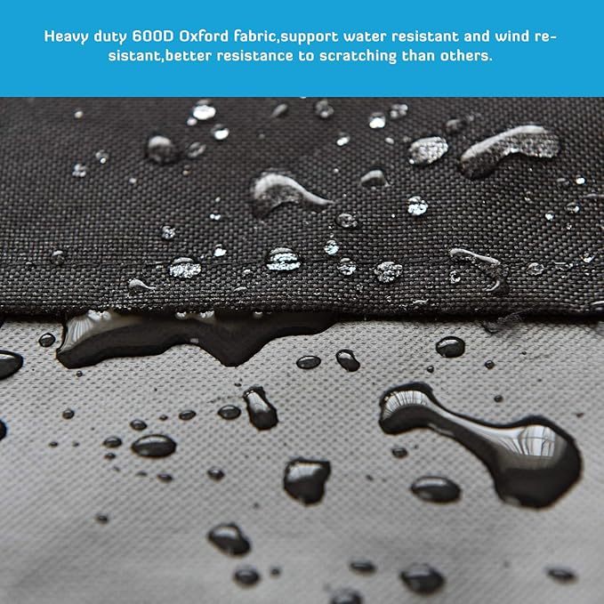 HONEST OUTFITTERS Dog Crate Cover 42 Inch Dog Kennel Cover for Large Dog, Heavy Duty Oxford Fabric,with Double Door, Pockets and Mesh Window (43L x 29W x 30H,Black)