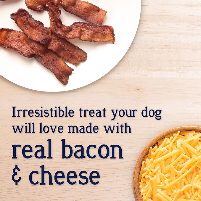 Stewart Freeze Dried Dog Treats, PuffPops Bacon and Cheese Recipe, Gluten Free, 5.8 Ounce Resealable Pouch, Made in USA, Dog Training Treats