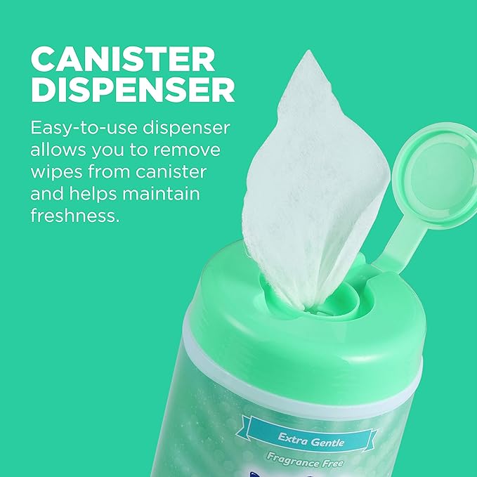 Wet Ones for Pets Multi-Purpose Dog Wipes With Vitamins A, C & E | Fragrance-Free Dog Wipes, Pet Wipes Multipurpose | Dog Grooming Wipes, 50 Count Canister