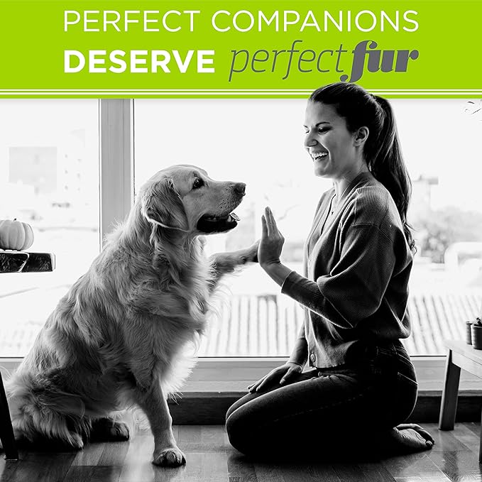 TropiClean Perfect Fur Deodorizing and Deshedding Dog Shampoo for Smelly Dogs, for Breeds with Long and Short Fur, Odor Control, Puppy Safe, 16oz.