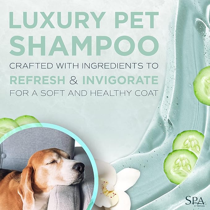 TropiClean SPA Lavish Dog Shampoo | Fresh Scented Deodorizing Dog Shampoo | Naturally Derived Salon Grade Ingredients | Made in the USA | 1 Gallon