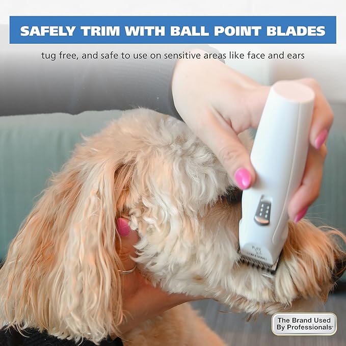 Wahl Yelp-Free Battery-Operated Dog Trimmer for Grooming – Ideal for Detail Trimming Face, Paws, & Ears for Dog Hair Removal - Model 3026955