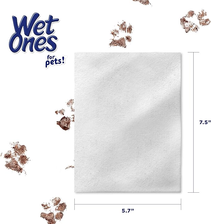 Wet Ones for Pets Multi-Purpose Dog Wipes with Aloe Vera, 50 Count - 3 Pack | Dog Wipes for All Dogs in Tropical Splash, Wipes for Paws & All Purpose