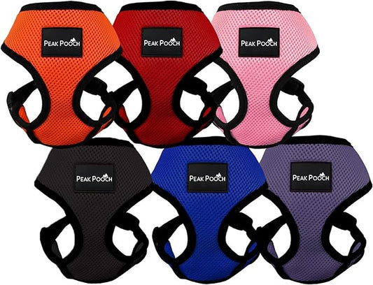 Step in- Dog Harness for Small Dogs No-Pull - Step Instep in Dog Harness - Padded Mesh Fabric Dog Vest - Adjustable Belly Belt & Quick-Snap Clip - Chocolate - 15 in - Extra Large Dog Harness