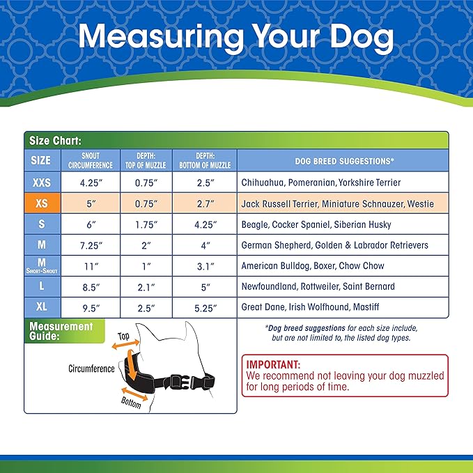 Four Paws Walk-About Quick-Fit Dog Muzzle 1 - X-Small