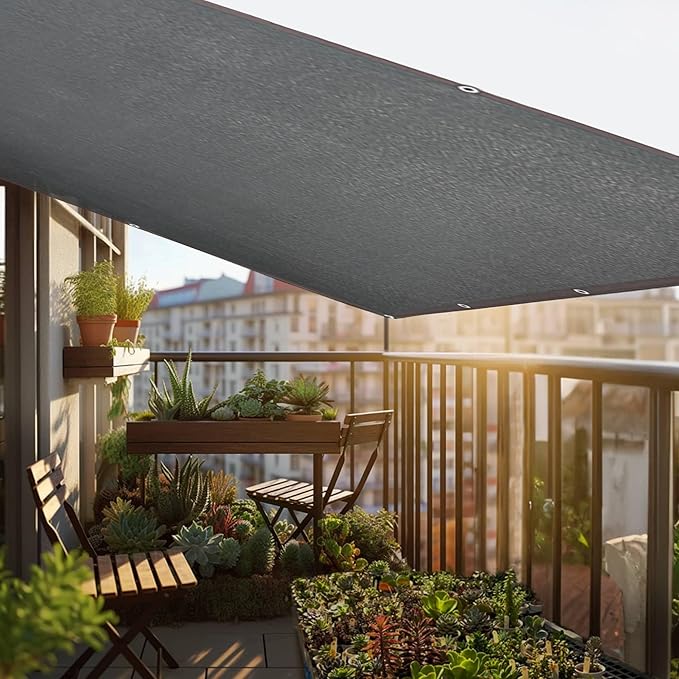 winemana 70% Black Shade Cloth, 3.3 x 6.6 FT Durable Mesh Tarp with Grommets, Resistant Garden Sun Shade Netting with Taped Edge for Plant Cover, Greenhouse, Patio, Tomatoes, Chicken Coop, Barn Kennel