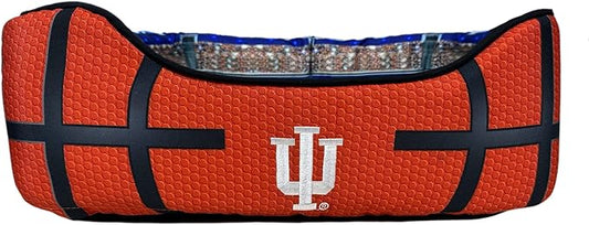 NCAA Indiana Hoosiers Stadium Dog Bed, Pet Pillow Bed for Dogs, Sporty Football Dog Bed and Lounge Cushion