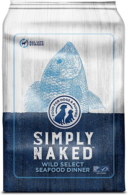 Wild Select Seafood Dog Food | No Chicken or Other Animal by-Products | Rich in Omega 3 & 6 Fatty Acids | Sustainably Sourced Wild Caught Fish | Made in The USA | 4lb Bag