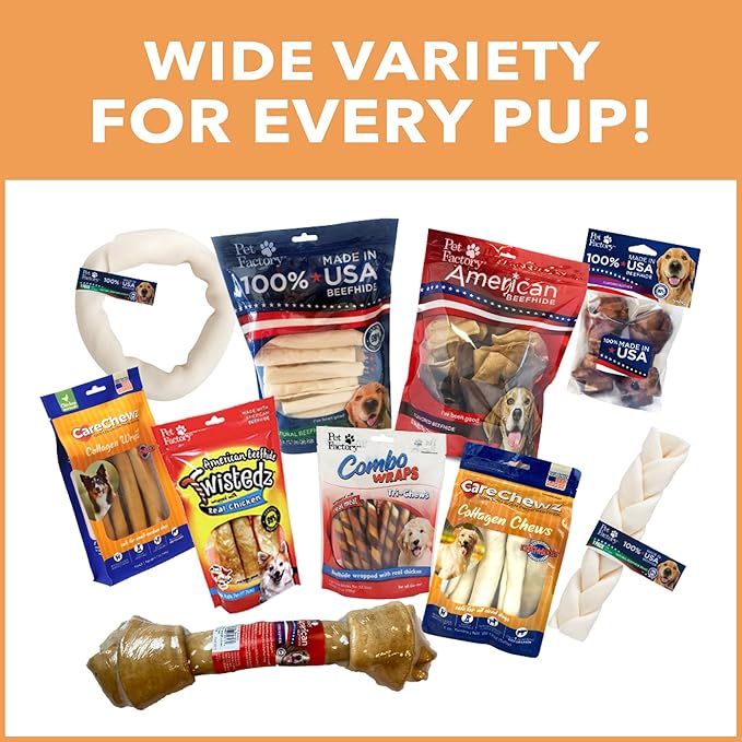 Pet Factory CareChewz Collagen Mini Rovers Dog Chew Treats - Chicken Flavor, 8 oz