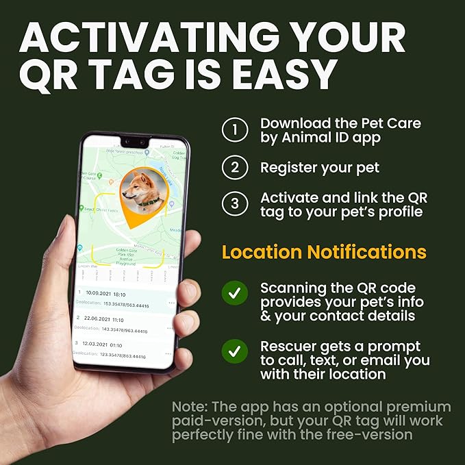 BRONZEDOG Rolled Leather Dog Collar with QR ID Tag Adjustable Soft Round Collars for Small Medium Large Dogs Puppy Cat (7" - 10" Neck Size, Mustard)