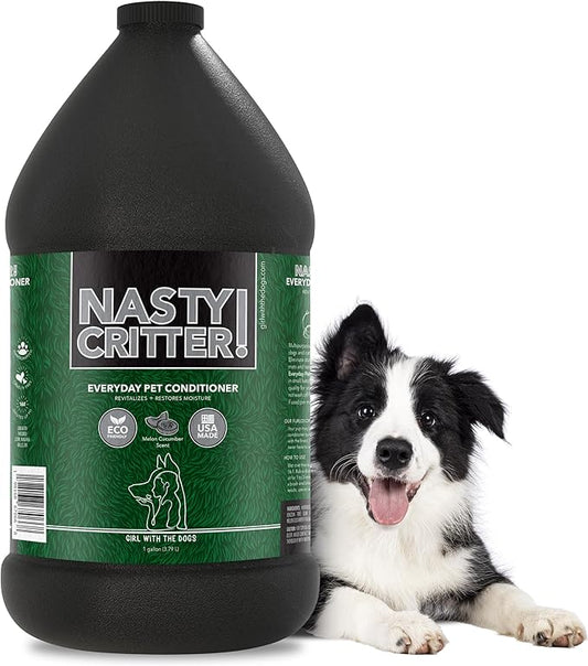 Nasty Critter! by Girl With The Dogs - Everyday Deep Cleaning Dog Conditioner, 1 Gallon, Made in USA 8 Wks+