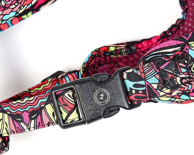 Angie and Allie Organic Cotton Dog Harness,No Pull Pet Harness with Leash D-Ring,Adjustable Soft Padded Dog Vest,Comfortable,Sustainable,Breathable and Stylish for Your Canine Companion