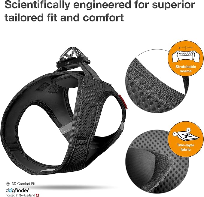 Curli Vest Harness Air-Mesh Skyblue S