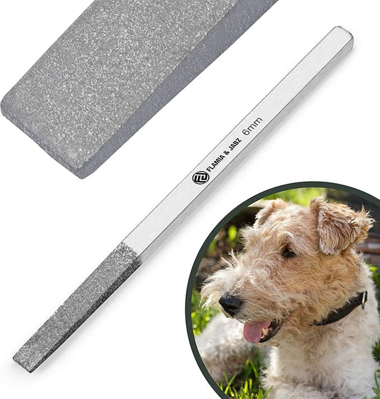 FLAMIA & JABZ Stripping Metal Stones & Nail File for Dogs, Cats & Pets (6 MM)