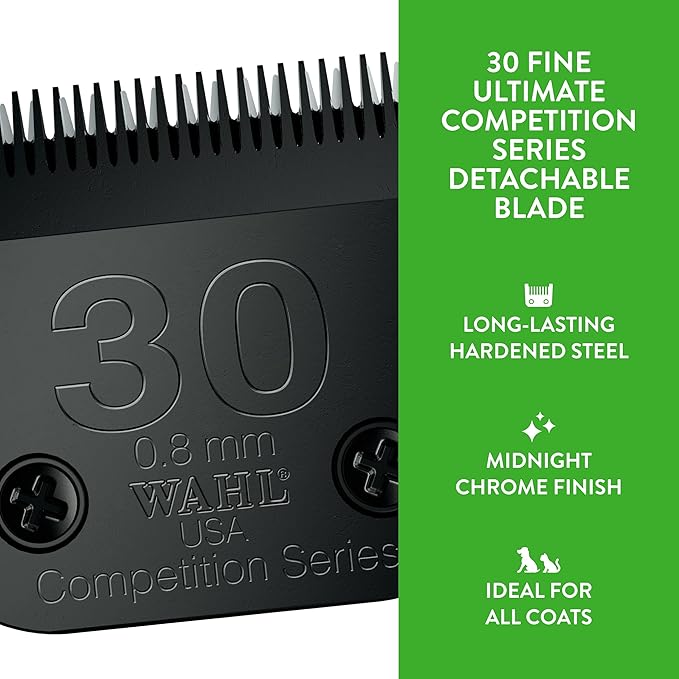 Wahl Professional Animal 30 Fine Ultimate Competition Series Detachable Blade with 1/32-Inch Cut Length (2355-500)