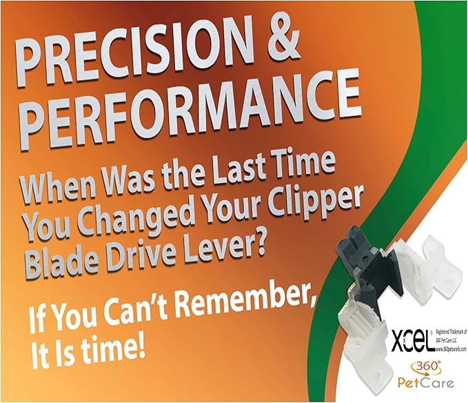 XCEL AGC Pro Drive Assembly Lever Replacement Blade for Pet Clipper (4 Pack)