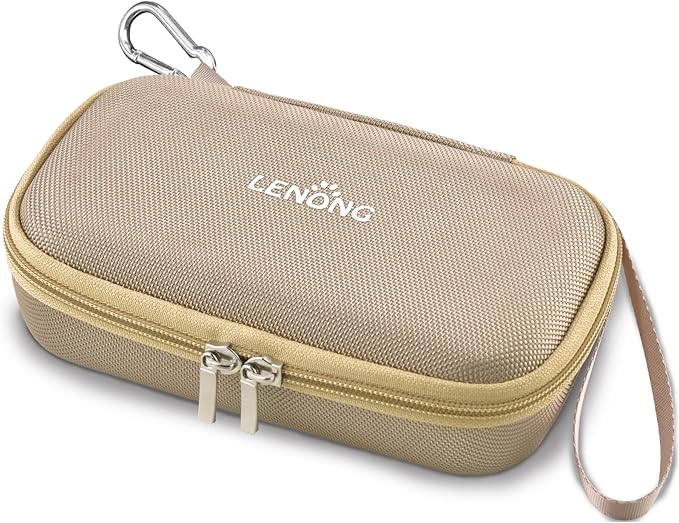 LENONG Small EVA Case Portable Protection Hard Sleeve Universal Zipper Pouch Carrying Bag for Nail Grinder, Shaver Clipper, Cell Phone, Earphone, Powerbank, Charging Cable, Key - Mesh Inner Pocket