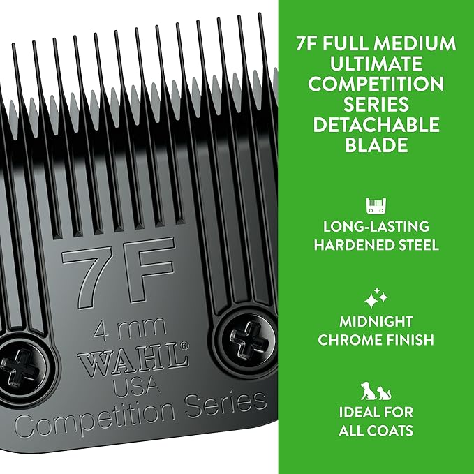 Wahl Professional Animal 7F Full Medium Ultimate Competition Series Detachable Blade with 4/25-Inch Cut Length (2368-500)