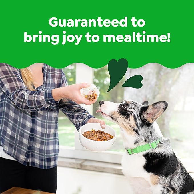 Greenies Smart Topper High Protein Wet Mix-in for Dogs, Beef, Peas & Carrots Recipe in Vitabroth™ Broth - Bone Broth + Vitamins E & B1, Pack of 10