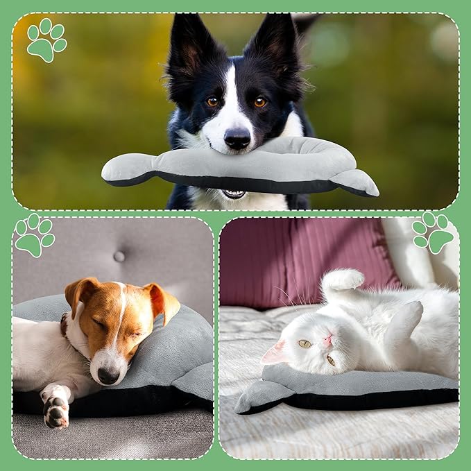 HOMBYS Chewproof Dog Claming Pillow, Indestructible Curl Up Question Mark Pillow for Small Large & Medium Dogs, Washable Dog Bed Pillow Cozy Dog Body Pillow, L (27.3"x15.6")