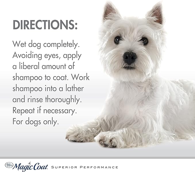Four Paws Magic Coat Bright White Dog Shampoo 16 Ounces (1 Count)