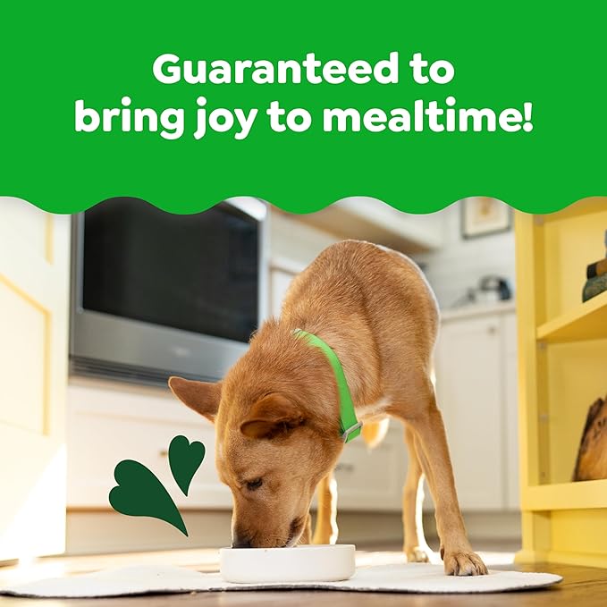 Greenies Smart Topper High Protein Wet Mix-in for Dogs, Chicken, Beef, Sweet Potatoes, Potatoes & Spinach Recipe in Vitabroth™ Broth- Bone Broth + Vitamins E & B1, Pack of 10