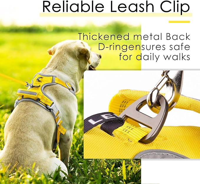 ThinkPet No Pull Harness Breathable Sport Vest with Handle-Dog Harnesses Reflective Adjustable for Medium Large Dogs