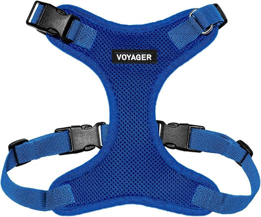 Voyager Step-in Lock Pet Harness - All Weather Mesh, Adjustable Step in Harness for Cats and Dogs by Best Pet Supplies - Royal Blue, XL