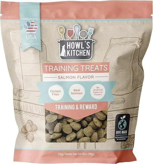 Howl's Kitchen Dog Treats, Training Bites, Salmon