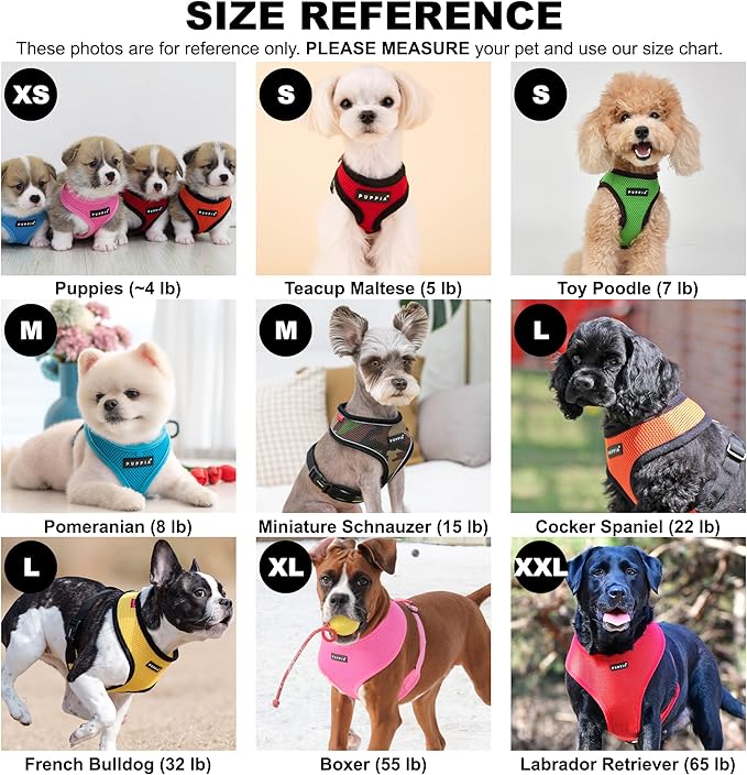 Authentic Puppia Soft Harness, Grey, Medium