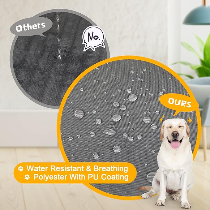 PINGKO Durable Dog Crate Cover-Water Resistant Breathing Lightweight 600D Polyester Fits for 36 42 48 Inches Wire Pet Kennel Covers (42 Inch)