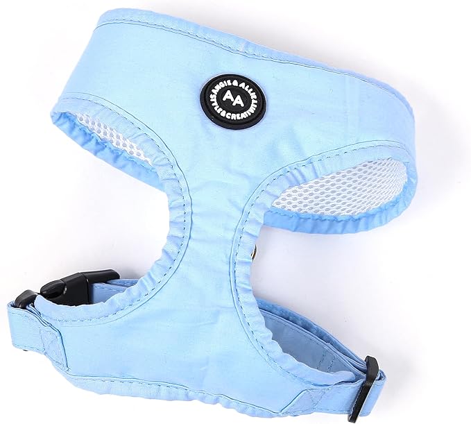 Angie and Allie Organic Cotton Dog Harness,No Pull Pet Harness with Leash D-Ring,Adjustable Soft Padded Dog Vest,Comfortable,Sustainable,Breathable and Stylish for Your Canine Companion