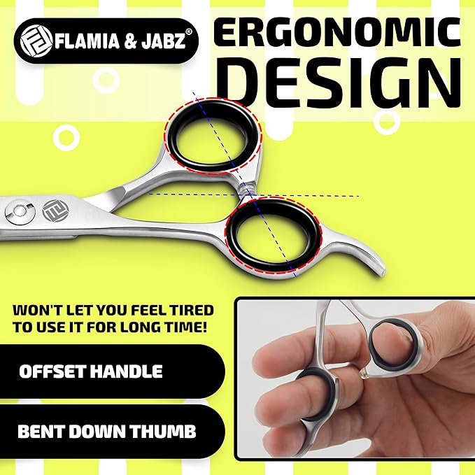 Professional Dog Grooming Scissors/Shears, Straight, for Dogs, Cats & Pets (Right Handed, Stainless Steel 7.5 Inch)