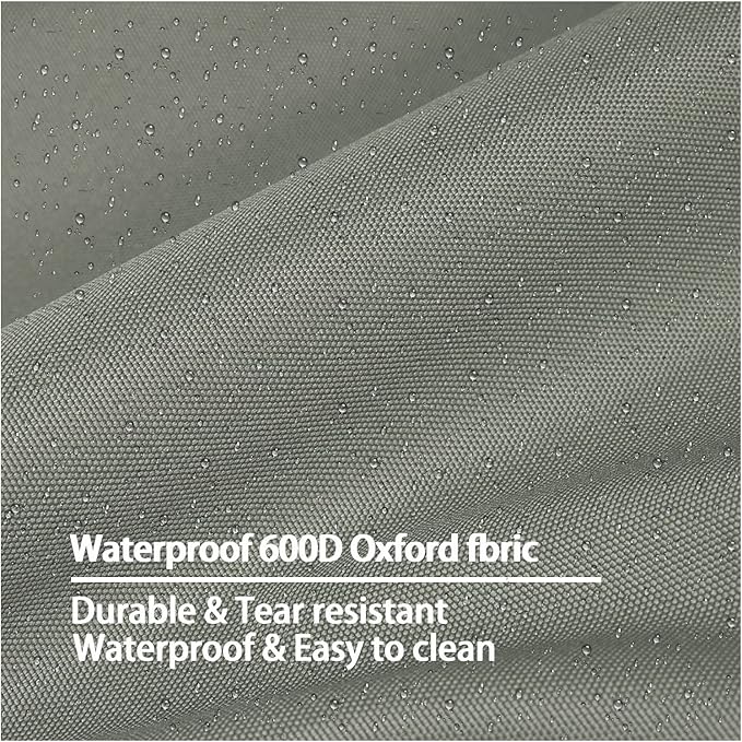 Dog Bed Cover 54Lx44Wx4H Inch.Waterproof Heavy Duty Durable Oxford Dog Bed Replacement Covers with Zipper.Washable Removable Pet Bed Mattress Protector Cover.Grayish Green,Cover Only.