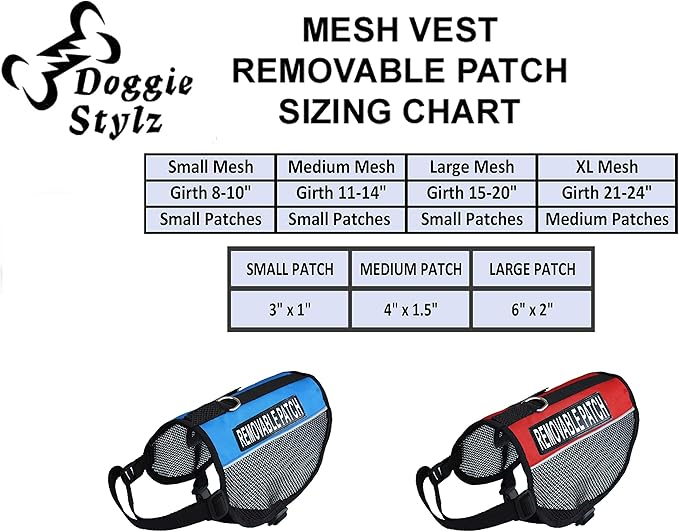 Service Dog mesh Vest Harness Cool Comfort Nylon Purchase Comes with 2 Reflective PET ME pathces. Please Measure Your Dog Before Ordering