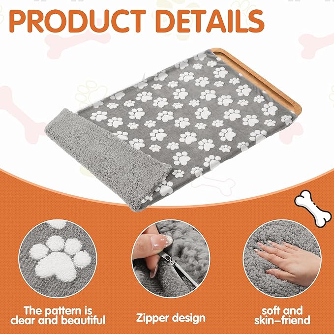 BALAPET Washable Dog Crate Pan Cover, Soft Plush Velvet Liner for Dog Crate Tray Fitted Cover for Pet Crate Pan 49 x 30 Inch,Reusable Pan Cover Only(49.2x30.7in)